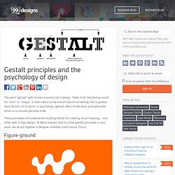 Gestalt principles and the psychology of design