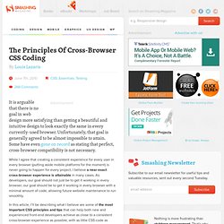 The Principles Of Cross-Browser CSS Coding - Smashing Magazine