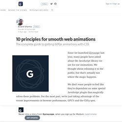 10 principles for smooth web animations