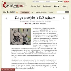 Design principles in DSS software