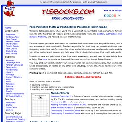 Free printable Math worksheets