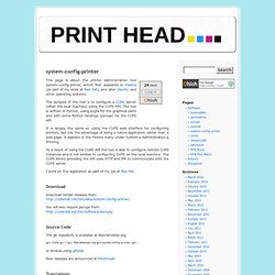 PRINT HEAD » system-config-printer
