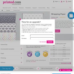 Print your own wrapping paper at printed.com