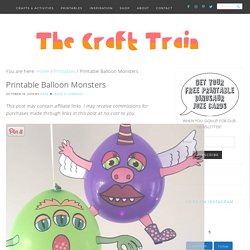 Printable Balloon Monsters