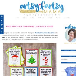 Free Printable Christmas Lunch Box Jokes
