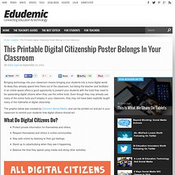 This Printable Digital Citizenship Poster Belongs In Your Classroom