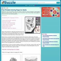 Free Printable Coloring Pages for Adults