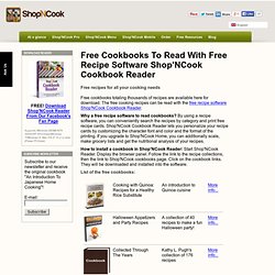 Cooking Free Recipe - Free Recipe Software