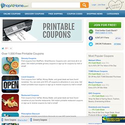 Printable Coupons — 80k+ Printable Coupons and Coupons to Print from ShopAtHome.com