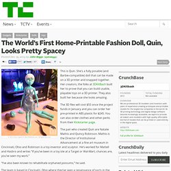 The World’s First Home-Printable Fashion Doll, Quin, Looks Pretty Spacey