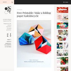 Free Printable: Make a folding paper Kaleidocycle