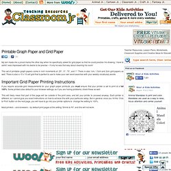Printable Graph Paper and Grid Paper