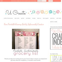 Free Printable Grocery List by Infarrantly Creative