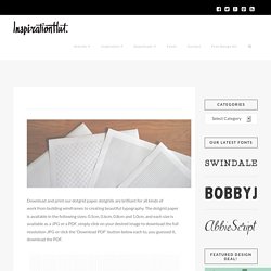 Printable Dotgrid Paper Template - Inspiration Hut - Design Resources