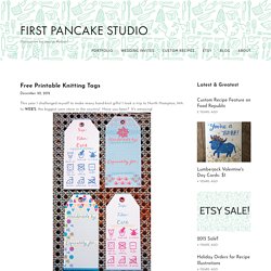 Free Printable Knitting Tags — First Pancake Studio