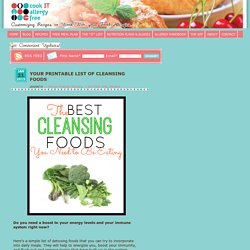 Printable List of 20+ Best Cleansing Foods