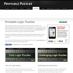 Logic Puzzles - Γρίφοι | Pearltrees