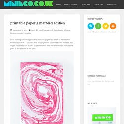 printable paper // marbled edition