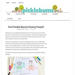 Free Printable Monster Drawing Prompts!