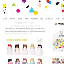 Printable Paper Dolls - Cone Girls