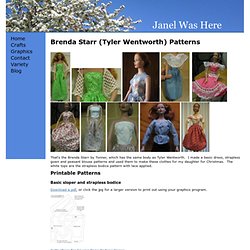 Free Patterns For Brenda Starr / Tyler Wentworth