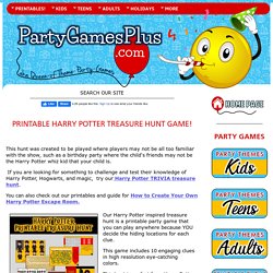 Printable Harry Potter Treasure Hunt Game