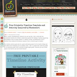 Free Printable Timeline Template and Activity Inspired by Montessori