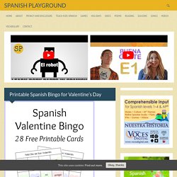 Printable Spanish Bingo for Valentine’s Day - Spanish Playground