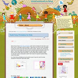 Tooth Fairy Printables for Kids