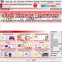 Primary Literacy Teaching Resources and Printables