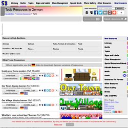 German Topic Teaching Resources and Printables - SparkleBox Germany