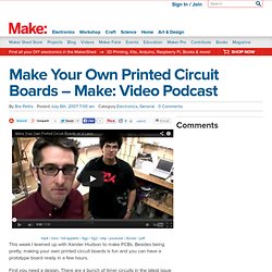 Online : Make Your Own Printed Circuit Boards - Make: Video Podcast