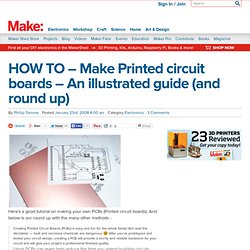 MAKE: Blog: HOW TO - Make Printed circuit boards - An illustrate