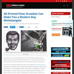 3D Printed Polar Drawbot Can Make You a Modern Day Michelangelo