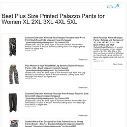 Best Plus Size Printed Palazzo Pants for Women XL 2XL 3XL 4XL 5XL