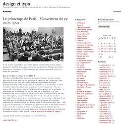 Mouvement du 22 mars 1968 – design et typo