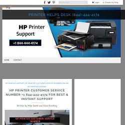 HP Printer Customer Service Number