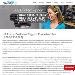 HP Printer Customer Support Phone Number (1-888-993-9362)