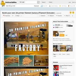 Build your own 3d printer filament factory (Filament Extruder)