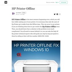 HP Printer Offline