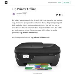 Hp Printer Offline - John Marsh - Medium