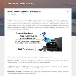 Printer Offline 4 Easy to Make it Online Again