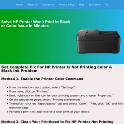 HP Printer not Printing Color Correctly 1855-788-2810 Quick Fix