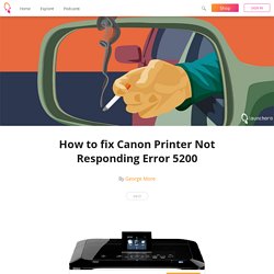 How to fix Canon Printer Not Responding Error 5200
