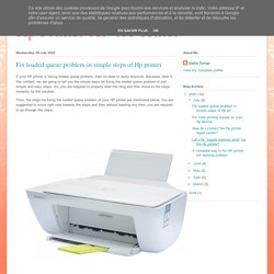 Fix loaded queue problem in simple steps of Hp printer