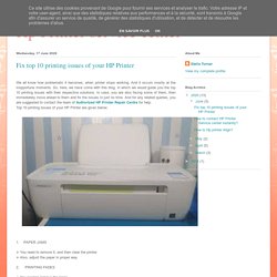 Fix top 10 printing issues of your HP Printer