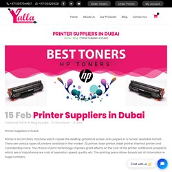 Printer Toner Suppliers in Dubai