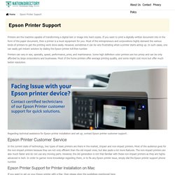 Epson Printer Support Customer Service Phone Number