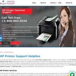 Hp Printer Support Number USA +1-800-883-8020