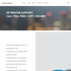 HP Printer Support TollFree Call USA 1 (877)-252-8811
